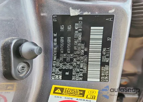 2015 Toyota Highlander Xle from USA, damaged, VIN 5TDJKRFH7FS184374